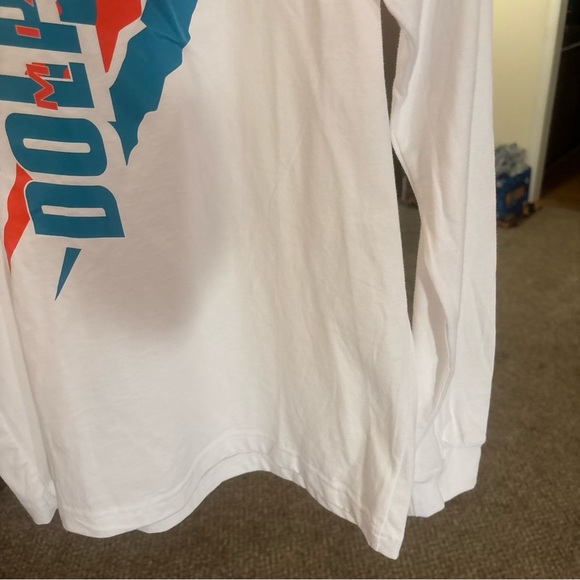 STARTER White Miami Dolphins Long Sleeve Shirt - Picture 6 of 7